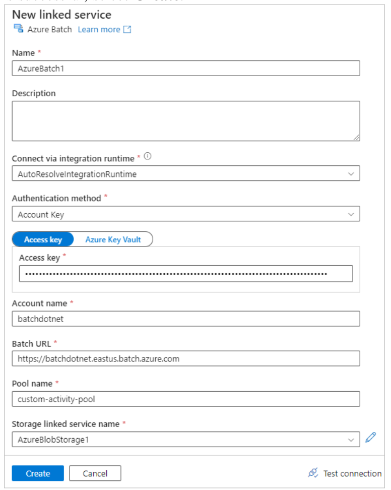 Pipeline Linked Service Configuration Pipeline Linked Service Configuration
